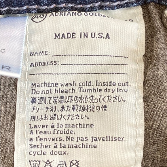 AG Adriano Goldschmied The Middi mid rise leggings dark wash 28 regular - Picture 6 of 7